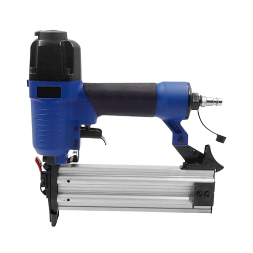 Oil-Free Pneumatic Staple Gun Heavy-Duty Stapler 18 Gauge Pneumatic Construction Stapler F50B for Upholstery Furniture Woodworking Tool