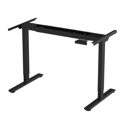 FLEXISPOT E3 Dual Motor 2 Stages Standing Desk Height Adjustable Electric Stand Up Desk Frame Only (Black)