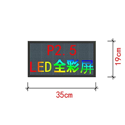 MekUk LED Sign Board Scrolling Message LED Sign Display Screen Outdoor Programmable Scrolling Message Light Signs for Business Advertising for Store, Car, Business, Promotion (Size : 35cm*19cm)