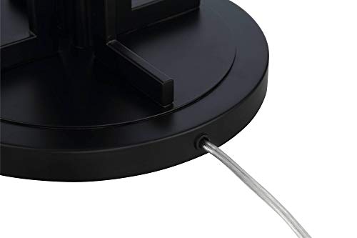 Franklin Iron Works Madrid 64" Tall Matte Black Modern Floor Lamp