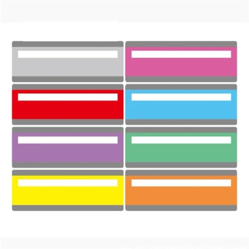 Reading Guide Strips 12-Pack Large Guided Reading Strips, Multicolor Highlight Overlays for Dyslexia & Tracking