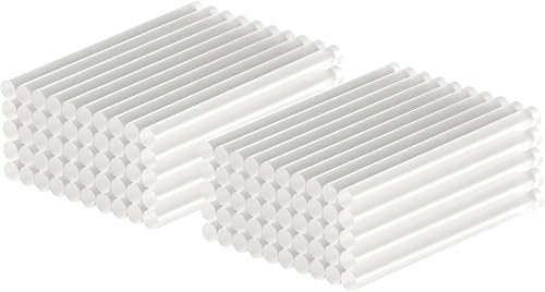 goobay Hot Glue Gun Sticks 11 x 200 mm, Pack of 100, Glue Sticks for Standard Glue Guns, Hot Glue Sticks, Quick Drying, for Model Making, Crafts and DIY Projects, Transparent - 77854