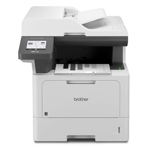 Brother MFC-L5710DW Business Monochrome Laser All-in-One Printer with Wireless Networking and Duplex Print, Scan, and Copy, Works with Alexa
