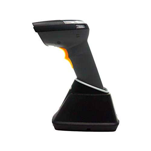Unitech America MS852B Rugged 2D Imager Barcode Scanner, USB, Handheld Wireless BT, Bluetooth, w/Cradle, Retail, Hospitality, Store, TAA Compliant, MS852-AUBB0C-SG