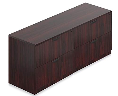 SL7122TOP-SL3622LF Lateral File Credenza, 72" w x 22" d x 29 1/2" h - Autumn Walnut