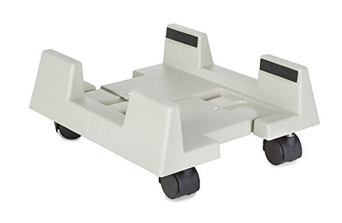 Mount-It! CPU Stand with Wheels, Adjustable Width Computer Cart, Universal Design Fits Desktop PC Tower ATX, Locking Wheels, 6-10.2" Wide 60 Lbs Capacity