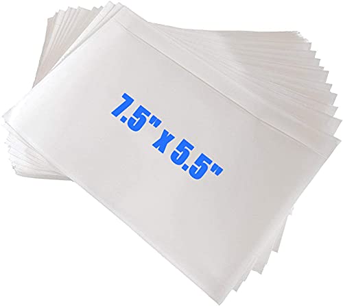 Immuson 2000 7.5" x 5.5" Clear Adhesive Top Loading Packing List, Label Envelopes Pouches (2000 Bags)