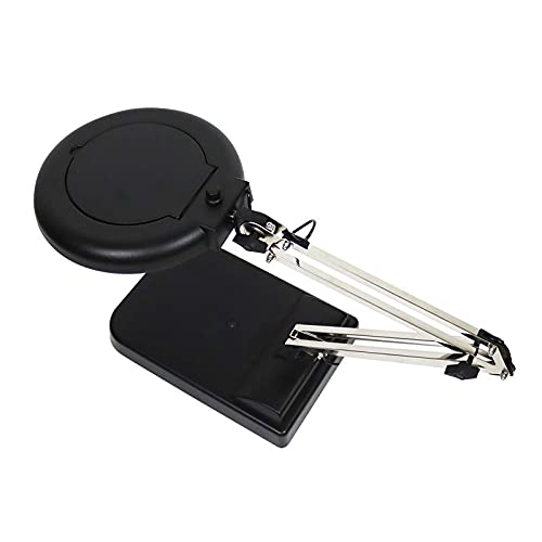 TECHTONGDA 30X Magnifier Light Amplification Table Black Lamp LED Magnifying Transparent Glass for Reading Working Crafts Workbench