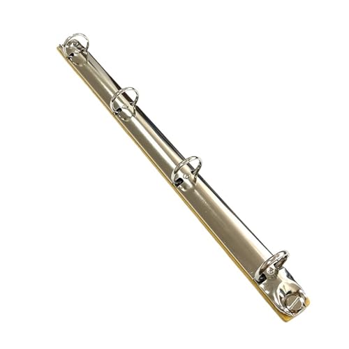 A5 ring binder Ring Binder Mechanism 2 Pieces A4 Metal Detachable Buckle Loose Leaf Strip Clips(Silver)