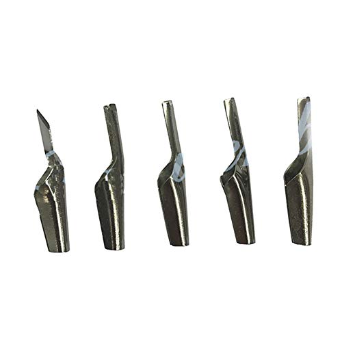 YHdtUO Chisels, Linoleum Cutter – 5 Assorted Stainless Steel Cutters Includes Wood Storage Handle Pottery Tools Oil Painting Knife Art Tools