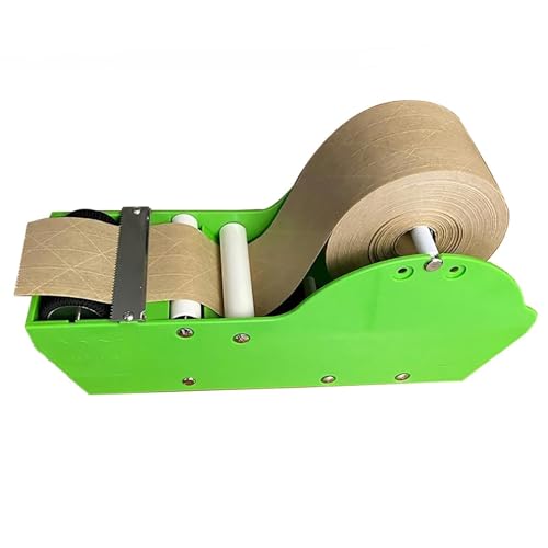 UMJIGF Kraft Paper Tape Cutter Machine,Manual Kraft Tape Dispenser, with Sharp Durable Blade, Fit Tape Width 25mm to 75mm, Precise Smoothly Cutting and Strong Viscosity, for Office,Green