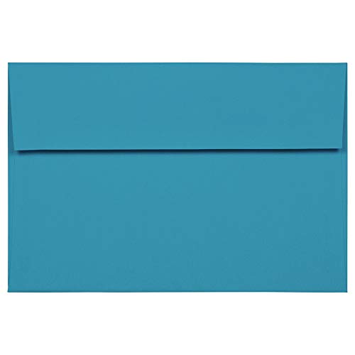 JAM PAPER A8 Colored Invitation Envelopes - 5 1/2 x 8 1/8 - Blue Recycled - Bulk 1000/Carton