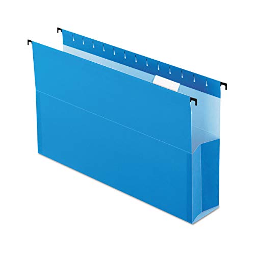 Pendaflex 59303 Hanging Box File Folders, 3-Inch Exp, Legal, 25/BX, Blue