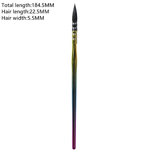 JSEIAJB 1 Set of Watercolor Brushes with Wooden Handles