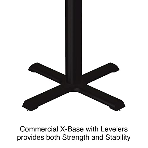 Correll Cafe and Breakroom Table with Walnut Finish BXT24S-01-09-01