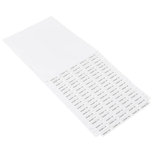 Exhibitindexes® Bottom Exhibit Dividers 101-200 AVE Bold Tabs Made in USA