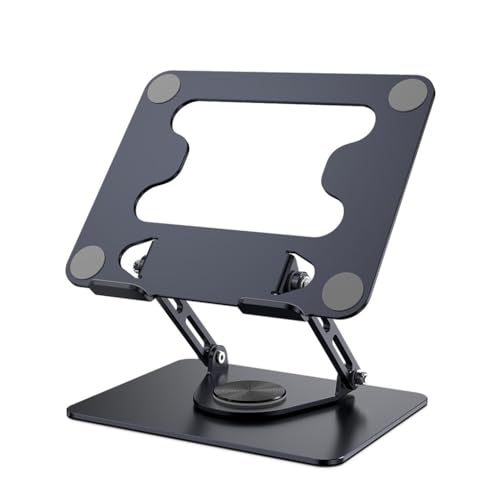 VCDUXMQLK Laptop Stand All-Aluminum Fan Cooling Folding Lifting Computer Aluminum Alloy