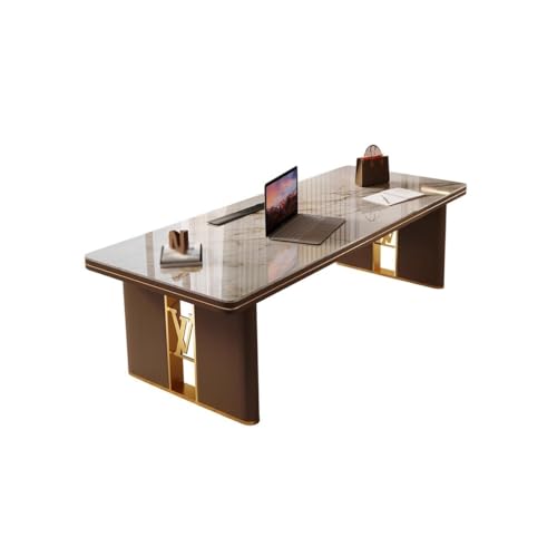 LINKIO Home Office Desks Rock Board Desk CEO Office Boss Desk Simple Home Study Large Board Table Computer Table Desk(200cm)