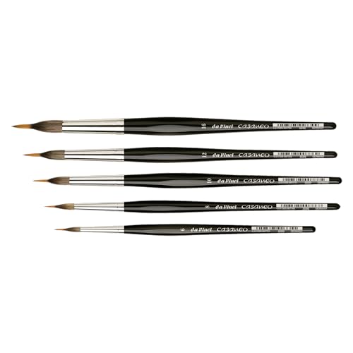 da Vinci Watercolor Series 5599 Size 12 - Inlaid Liner - Casaneo New Wave Synthetics - Vegan - Made in Germany