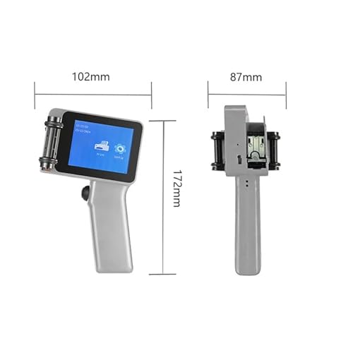 TECJHJZ Label Printer, Portable Handheld Inkjet Printer with Ink Cartridge Printer, Expiration Date Marking Date Coding