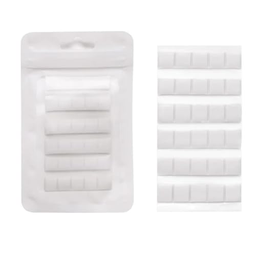 Adhesive Sticky Tack Putty 240 Pcs Reusable Clay Putty for Displaying Nails Nail Adhesive Glue Clay Professional Nails Art Practice Tools(240 Pcs White)