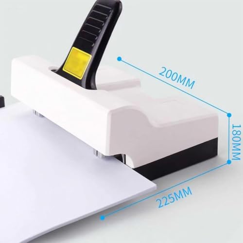 Manual Double Hole Stapler, Heavy-Duty Desktop Stapler with 50 Sheet Capacity, Feeding Depth 2-15mm, Double-Head Stapling for A416K Documents, Home, School, Office