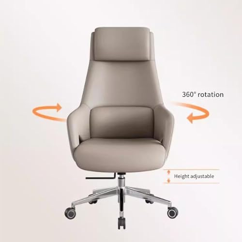 UOPYNE Executive Office Chair, Office Chair Ergonomic Office Chair Computer Chair Household Swivel Chair Reclining Back Business Executive Chair Boss Chair Desk Chair for Aldult, Home, Office