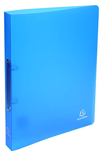 Exacompta Chromaline PP Semi Rigid Ring Binders, A4, 2 Rings, 30 mm Spine - Assorted Colours, Pack 20