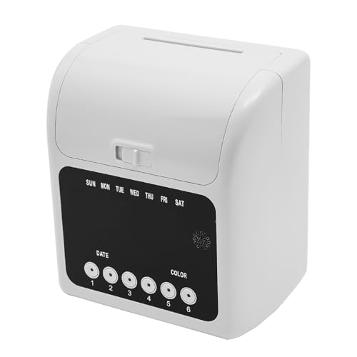Nwkxnrt Time Clock Punch Machine with 50 Cards for Small Business & Office