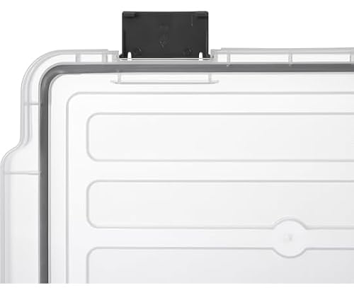Iris Ohyama MBR-22R Sealed Buckle Container, Clear