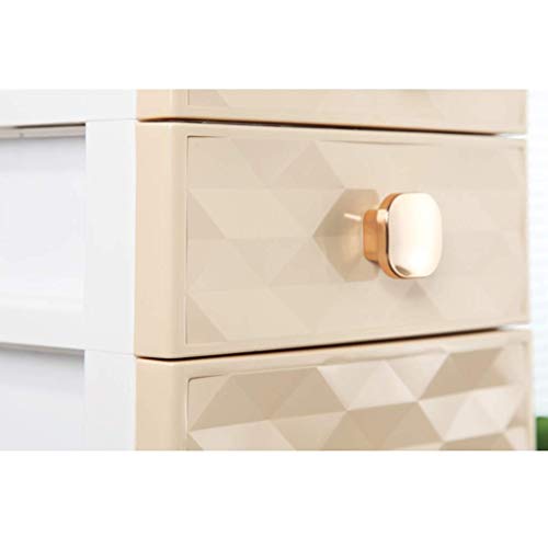 AFPSDLFJDLS Document Organizer - 2 Drawer Filing Cabinet With Metal Handles Khaki, white(E)