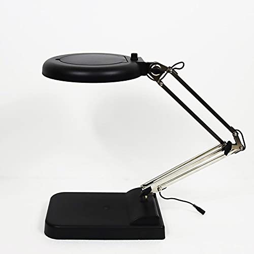 TECHTONGDA 30X Magnifier Light Amplification Table Black Lamp LED Magnifying Transparent Glass for Reading Working Crafts Workbench