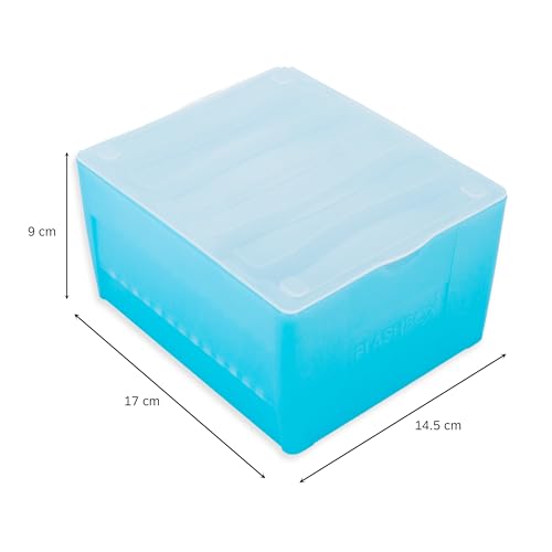 OXFORD Flashbox Box for Flash Cards 17.3 x 14.5 cm Pastel Blue