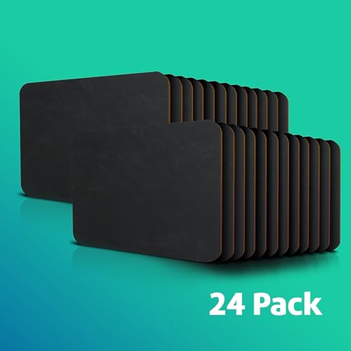 Flipside Products 9.5" x 12" Black Chalkboards, Classroom Set, Student Drawing, Small School Chalkboard, Menu Board, Pack of 24