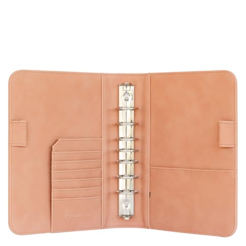 FranklinCovey - Bryce Ring-Bound Binder for FranklinCovey Planners | Simulated Leather - Open Binder (Classic, Sandstone Pink)