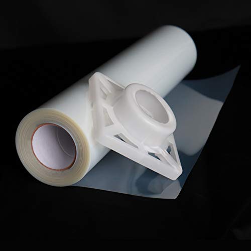 36"x100' 1 Roll Screen Printing Film Waterproof Inkjet Transparent Film for Water-based Pigment and Dye Printers