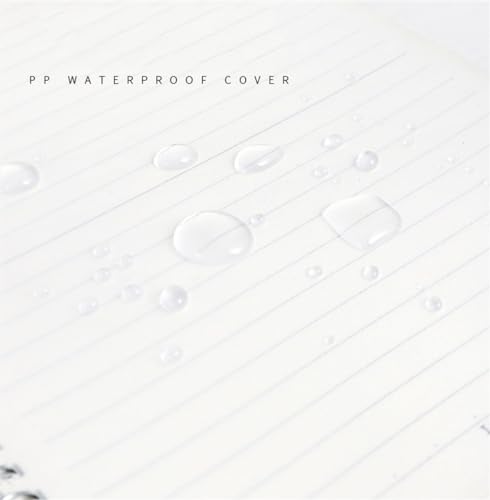 ASWRTYJO PP Cover Notebook Coil Book Flipped Horizontal Line A7 Student