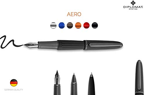 Diplomat Aero Black Rollerball Pen