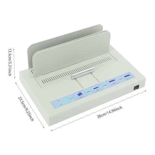 Thermal Binding Machine, 500 Sheets Capacity Book Binding Material with Manual Rail Clamp, Electric Thermal Binder for A4 Business Documents, Office and Home Projects