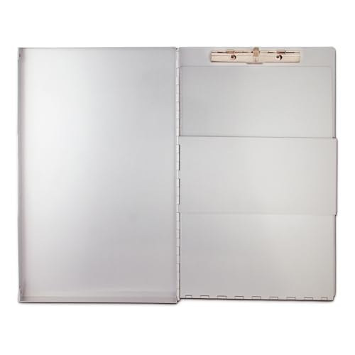 Saunders Snapak Legal Size Aluminum Storage Clipboard, 8.5x14 Form Holder