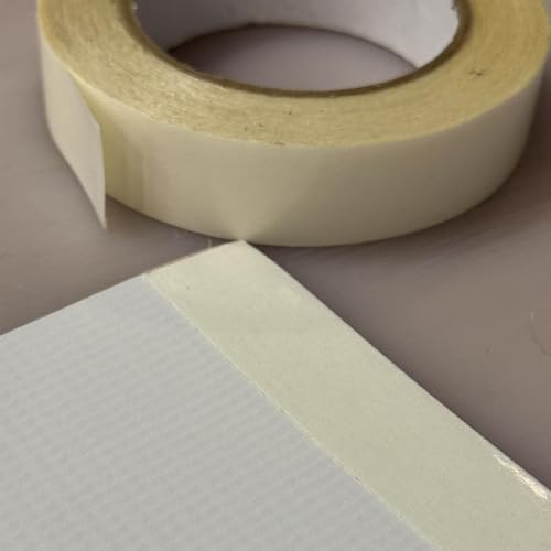 4U Media&Displays Heavy Duty Banner Hem Tape 1″ × 90′ 12 Rolls – Permanent Double-Sided Tape for Vinyl Banners, Signs, Outdoor Graphics & Reinforced Edges