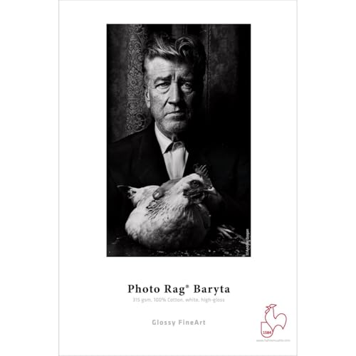 Hahnemuhle Rag Baryta 315 Glossy Cotton Photo Paper (13x19"), 25 Sheet