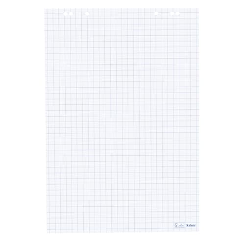 herlitz 68x99cm Squared Recycled Paper 20 Sheet Flipchart Pad(pack of 5)