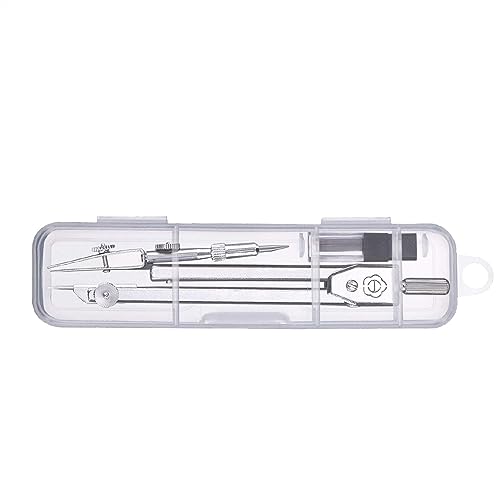 OREKPOT Compass Geometry Tool Drawing Compass Stainless Steel Student Compass Mathematical Geometry Tool Circular Geometry Tool Set for Students Drafting Tools Geometry Tool Set