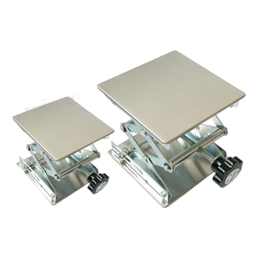 Mini Lifting Table 1pcs Stainless Steel Lifting Platform Laboratory Stand Scissor Rack Lab-Lift Table Size 150x150mm/200x200mm(150x150mm)