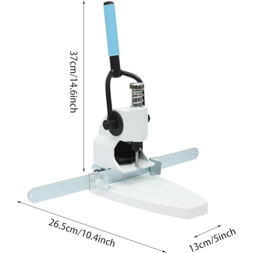 YiAndeli Paper Hole Puncher Manual Single Hole Punching Machine 300 Sheets Punch Capacity with 3 Drill Needles and Movable Positioning Ruler for Home, School Or OfficeSilver,1