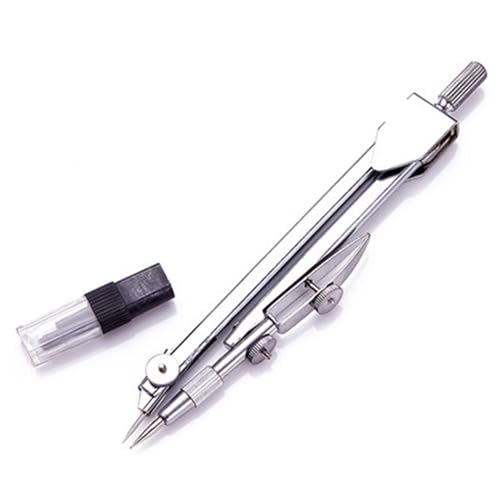 MENGKK Drafting Compasses Drafting Drawing Compass Lead Core Math Geometry Circles Tool Durable Supplies