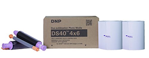 DNP DS40 4" x 6" Dyesub Printer Paper, 800 Glossy Prints
