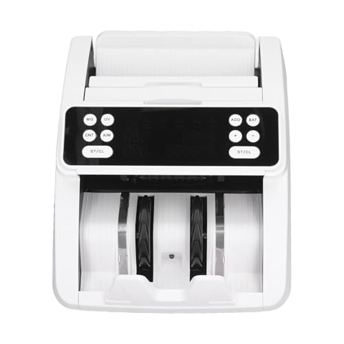 Acivirdde Cash Counter & Banknote Detector, LCD Screen,Multi-Currency Support, for Retail, Offices, and Banks, Counterfeit Detection Machine