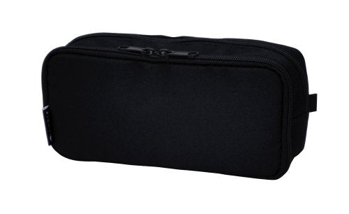 エムプラン M-Plan 106163-15 Cubic Pen Case, Round Zip Box, Black